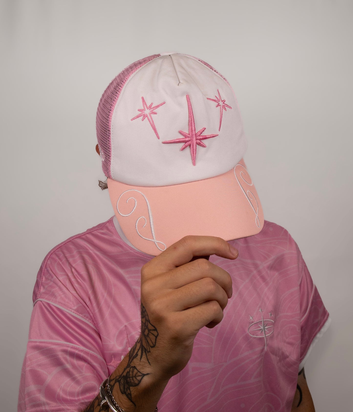 PINK 3STARS CAP