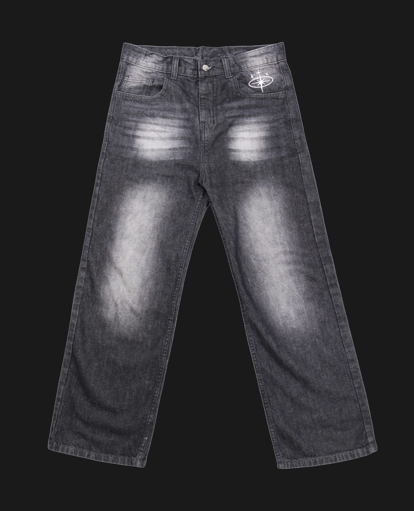 ASTRAL BAGGY JEAN | BLACK WASHED