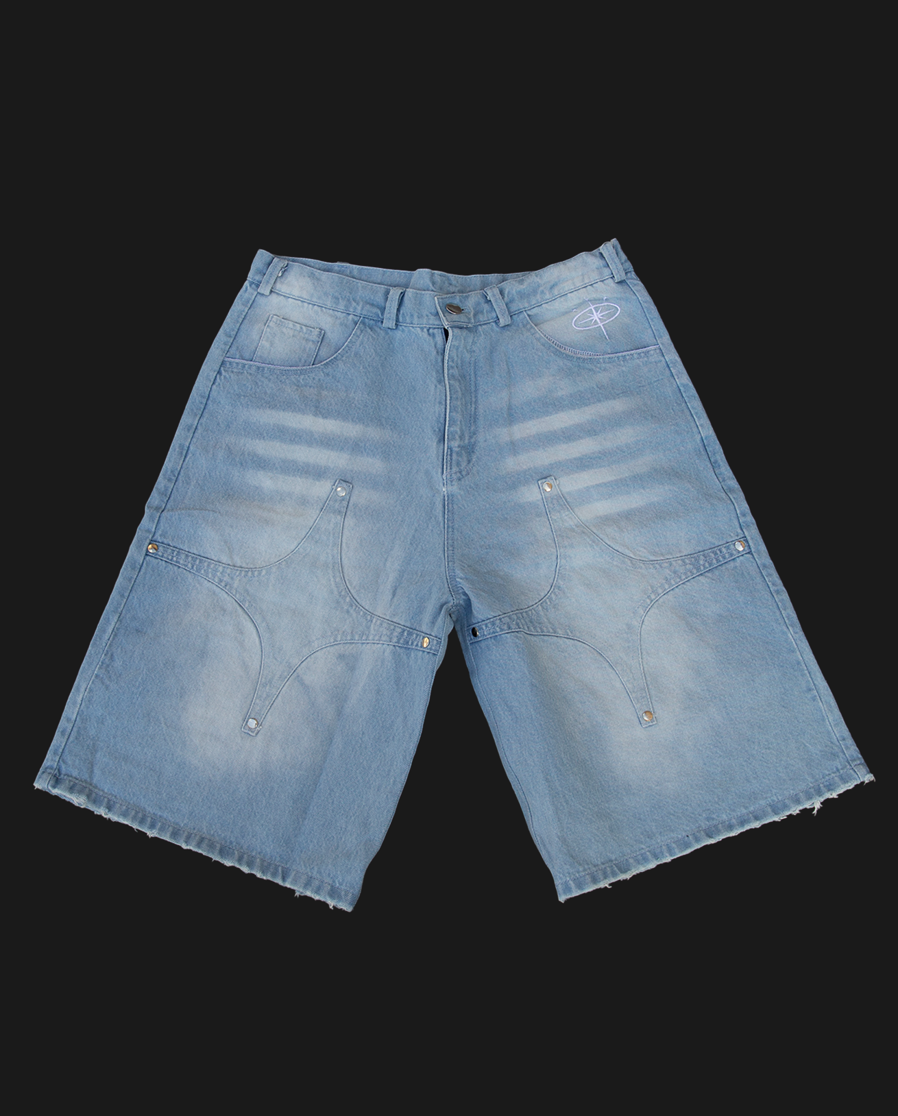 BLUE WASHED NOVA JORT