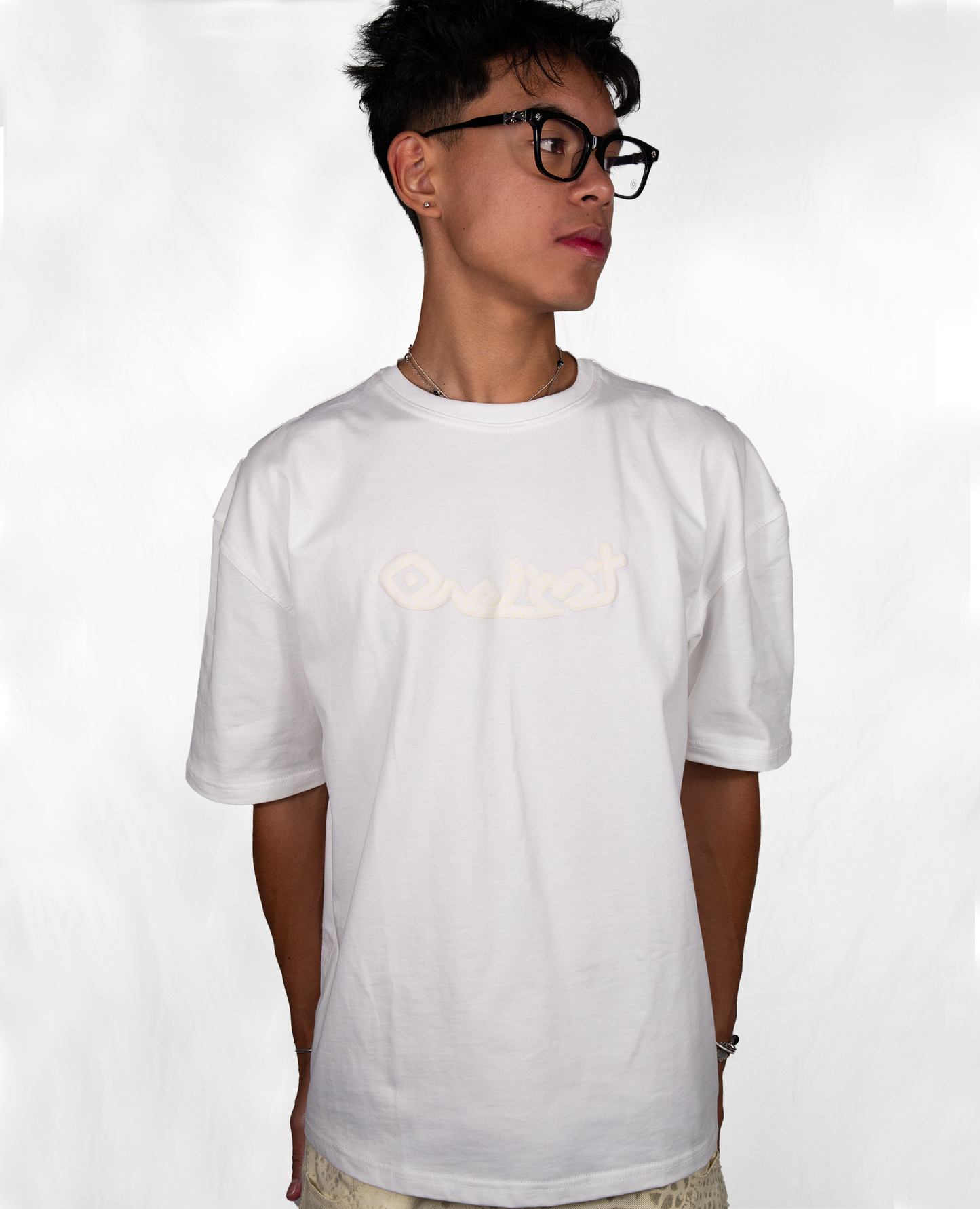CREAM SNAKE TEE