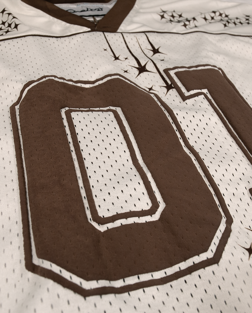 CREAM MESH JERSEY