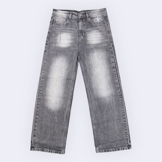 ASTRAL BAGGY JEANS | GRAU GEWASCHENEN