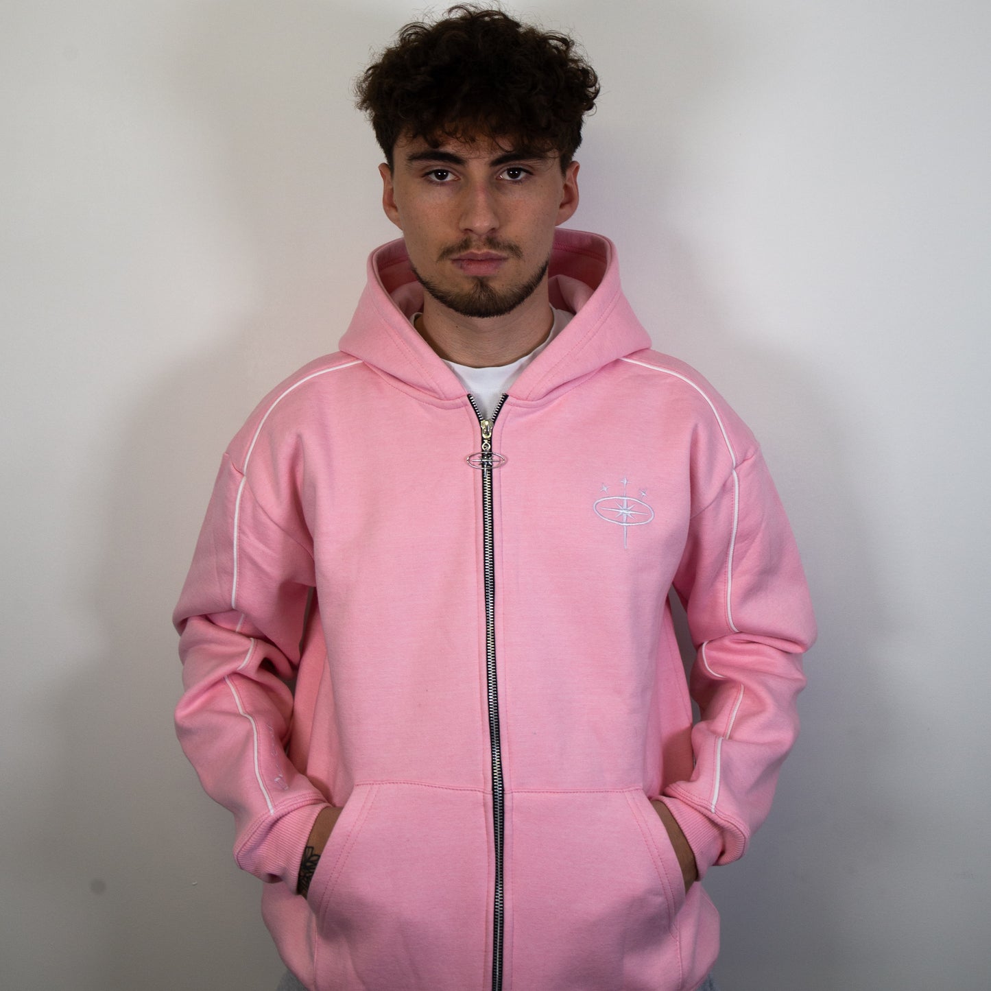 FLOWER PINK ZIP