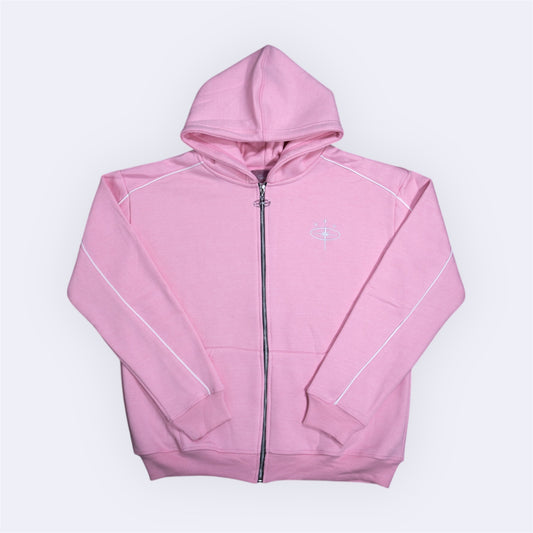 FLOWER PINK ZIP