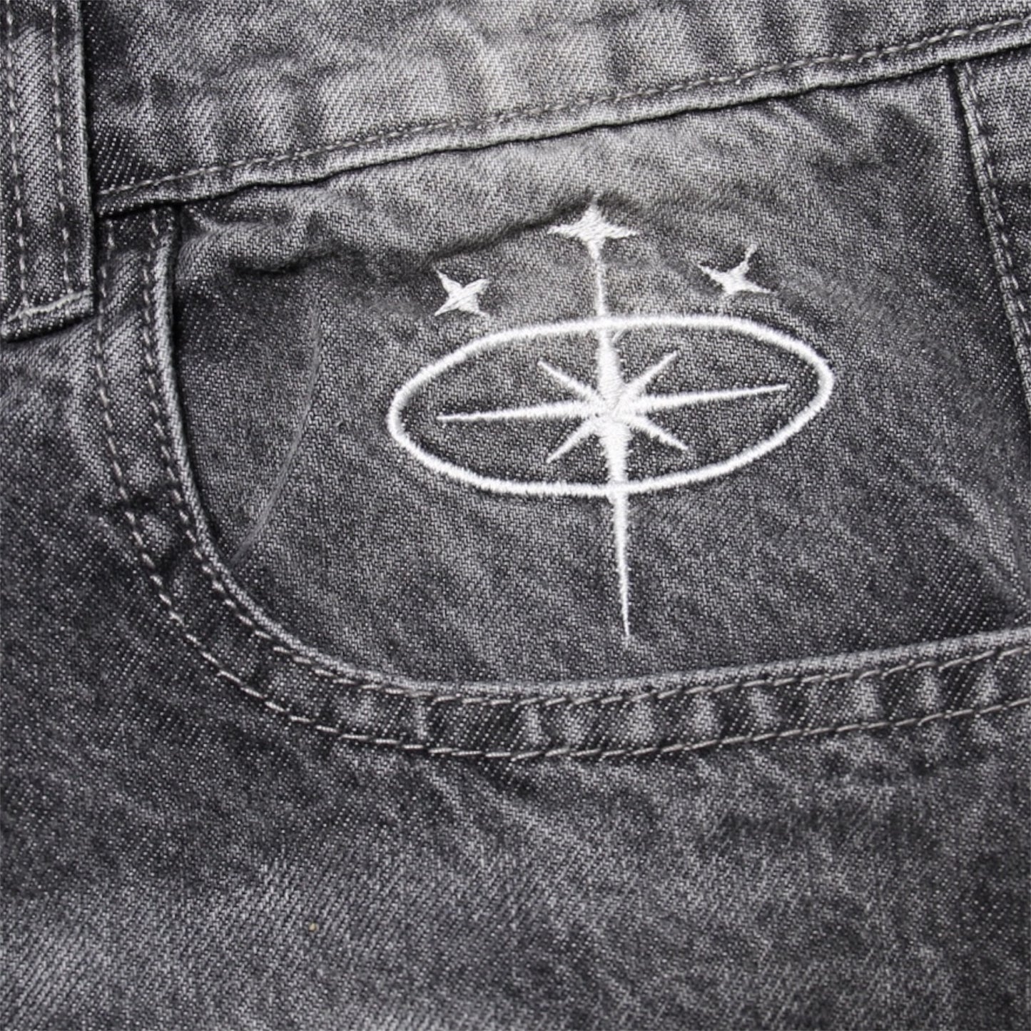 ASTRAL BAGGY JEANS | GRAU GEWASCHENEN