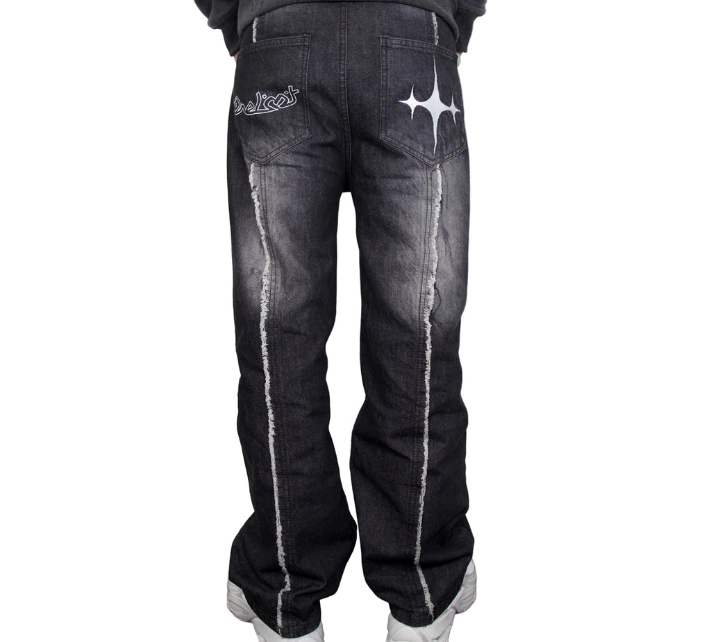 ASTRAL BAGGY JEAN | BLACK WASHED