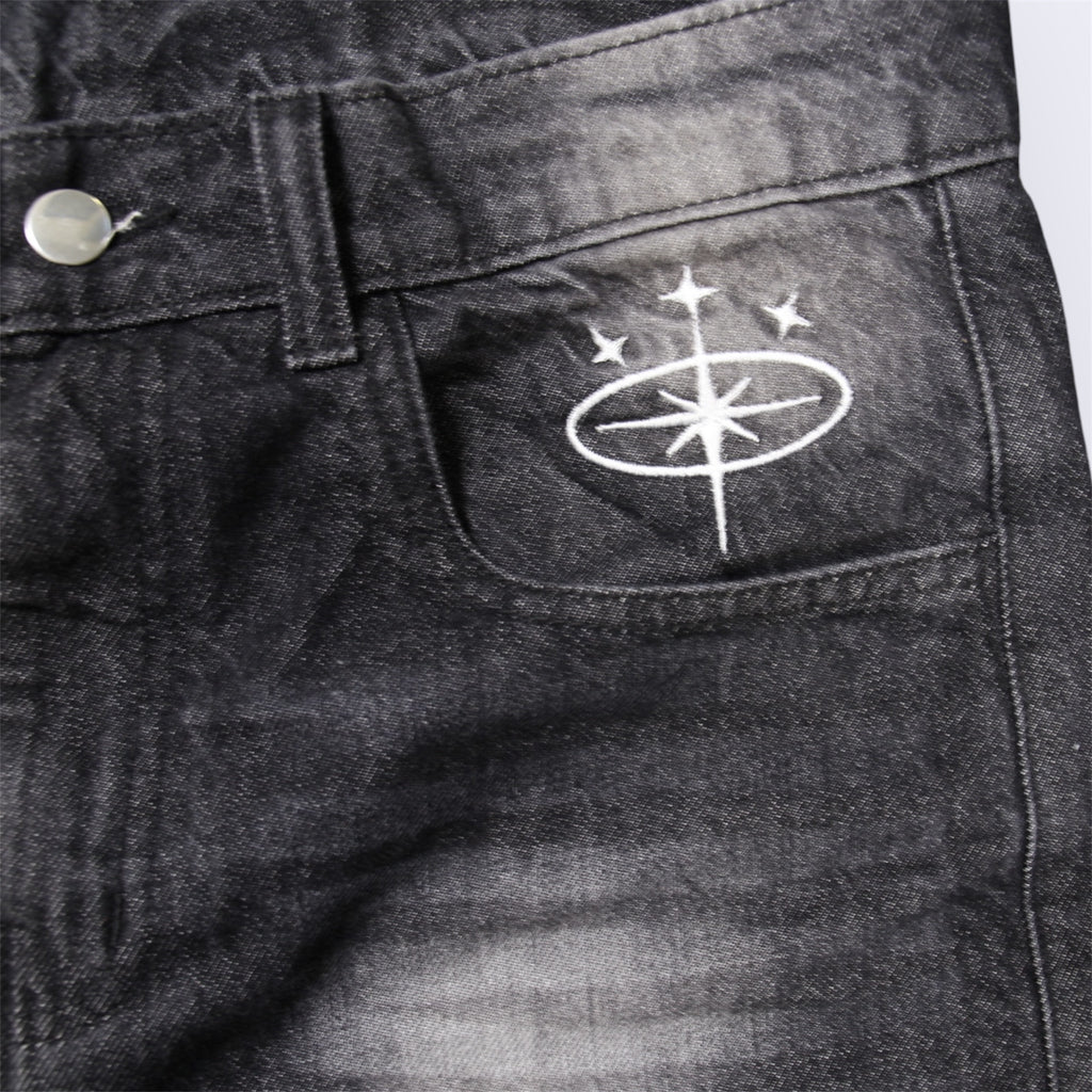ASTRAL BAGGY JEAN | BLACK WASHED