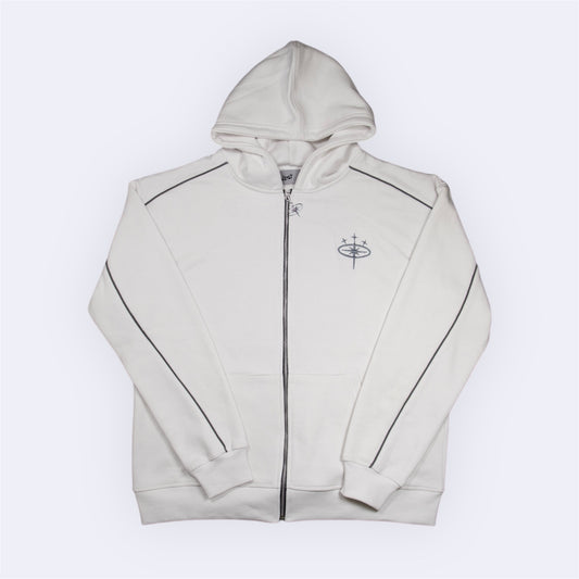 FLOWER WHITE ZIP