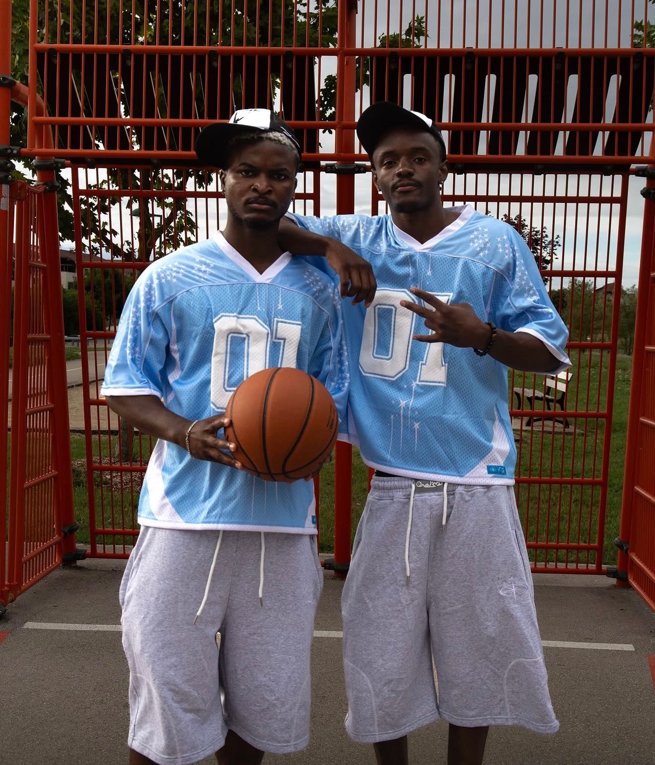 BLUE MESH JERSEY