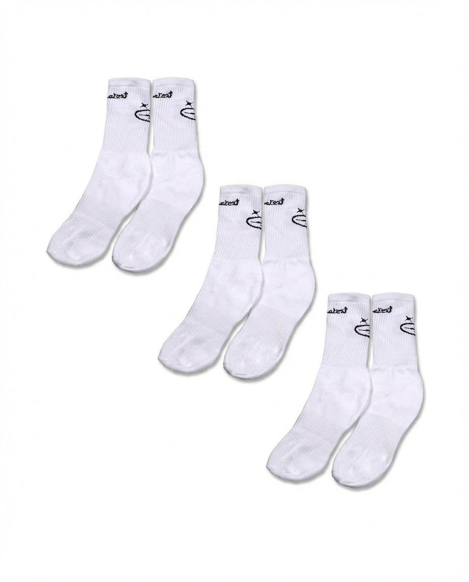 CALCETINES TRIPLE BLANCOS
