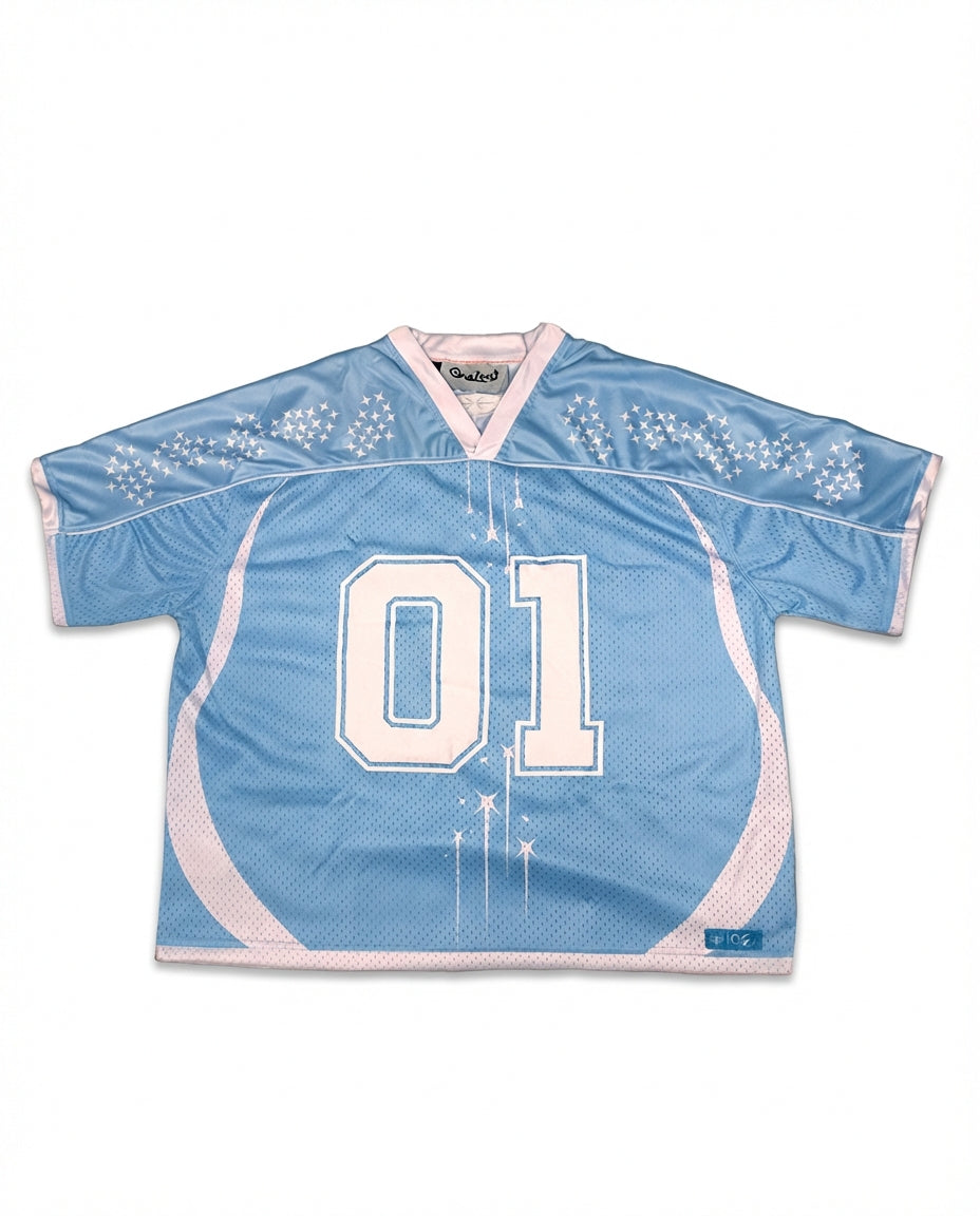 JERSEY DE MALLA AZUL 