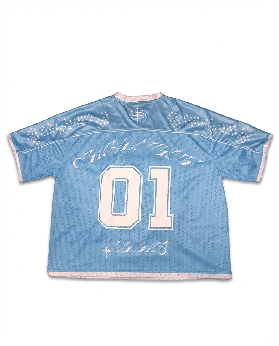 JERSEY DE MALLA AZUL 