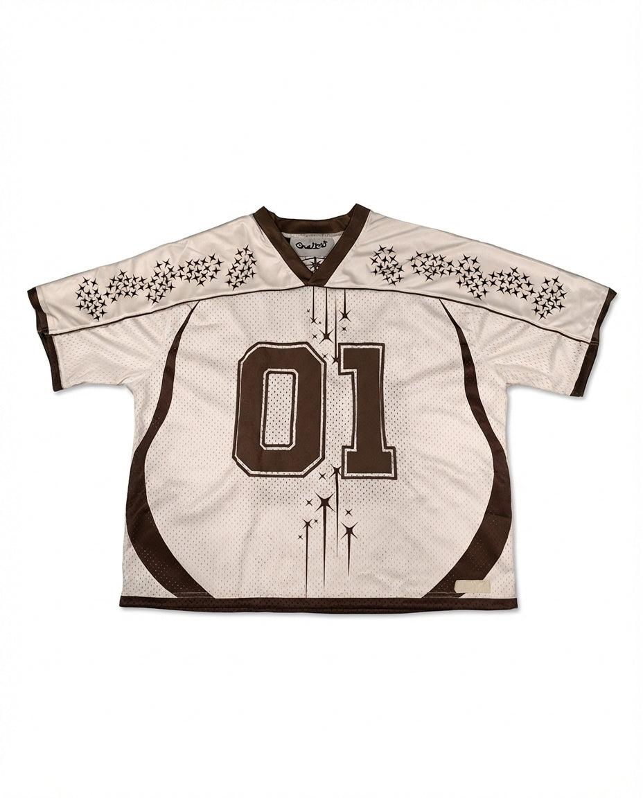 JERSEY DE MALLA COLOR CREMA 