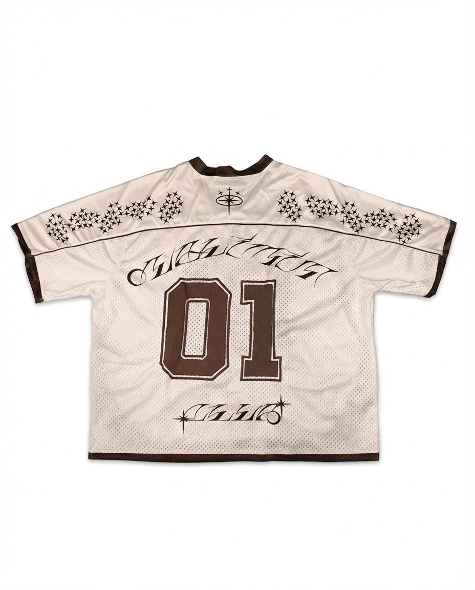 JERSEY DE MALLA COLOR CREMA 