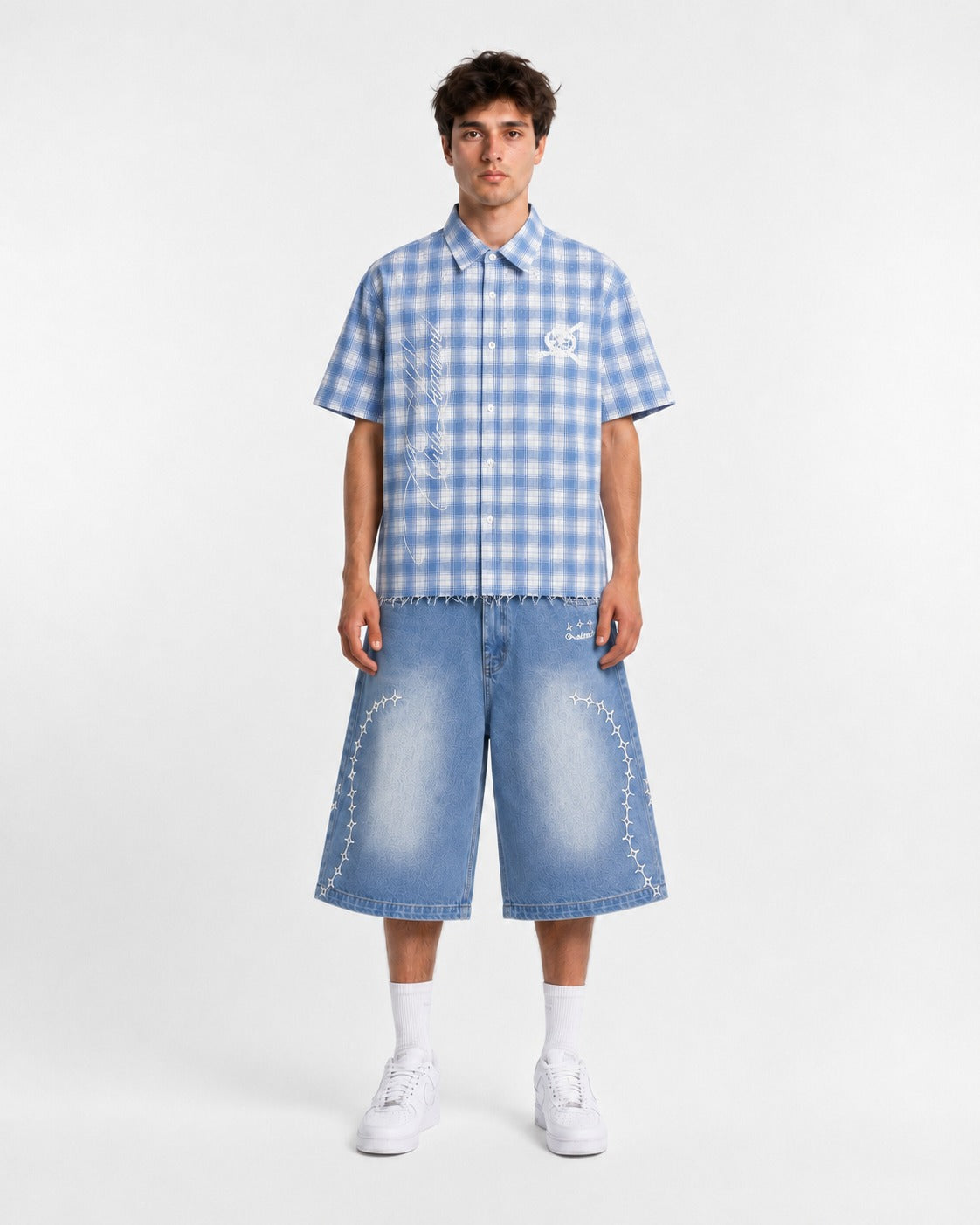 BLUE CRYSTAL SHIRT