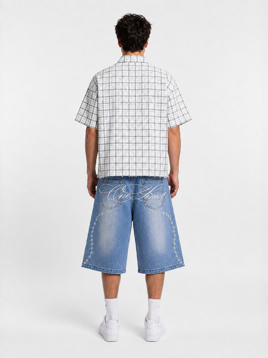 GRAY CRYSTAL SHIRT
