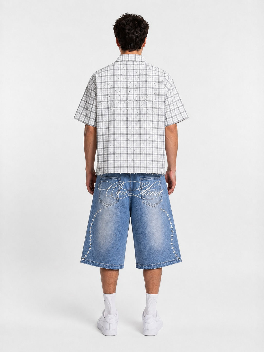 GRAY CRYSTAL SHIRT