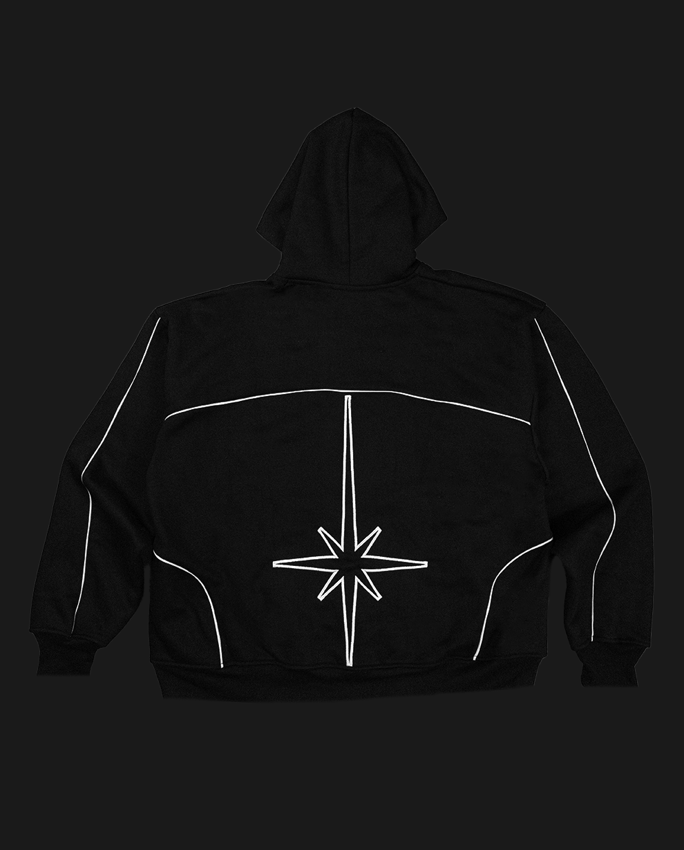 BLACK SIDERA HOODIE