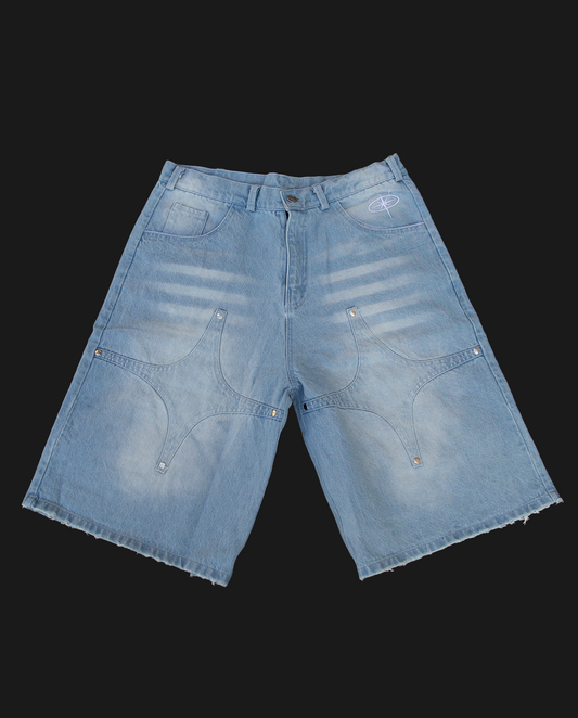BLUE WASHED NOVA JORT