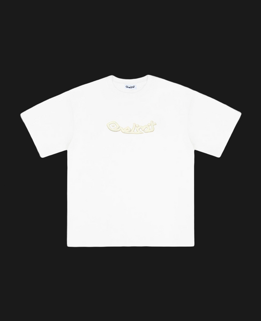 CREAM SNAKE TEE