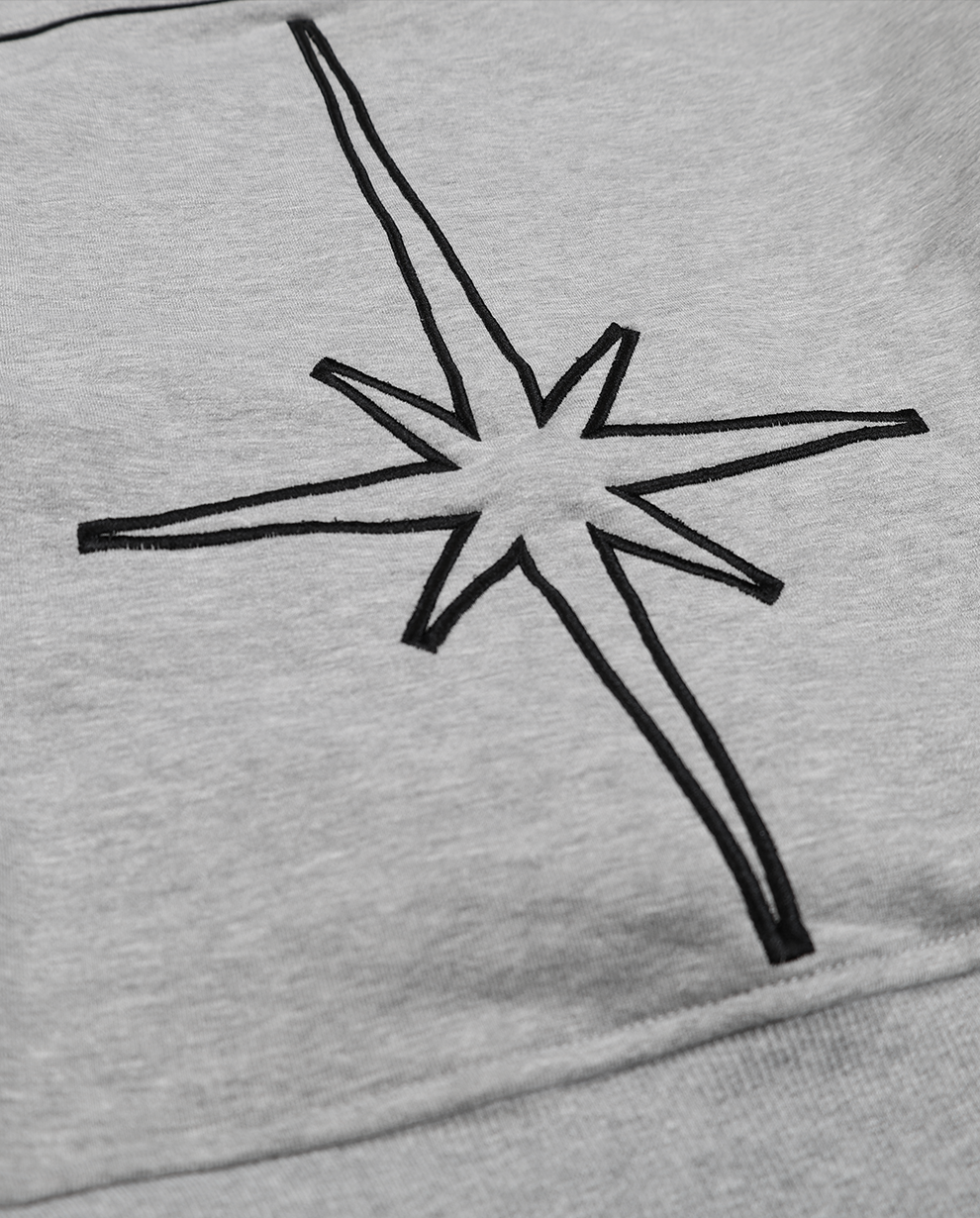 SUDADERA CON CAPUCHA SIDERA GRIS