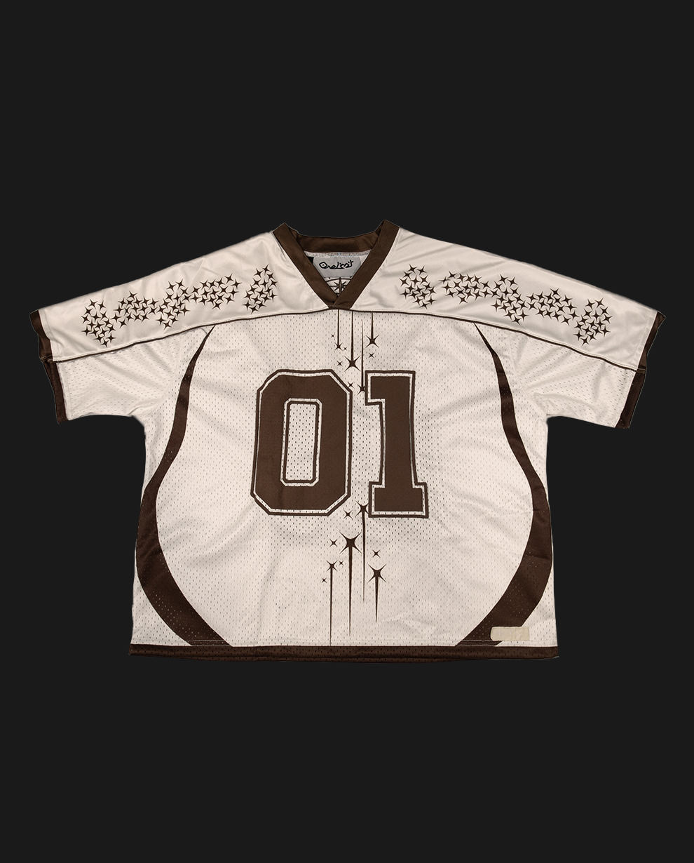 CREAM MESH JERSEY