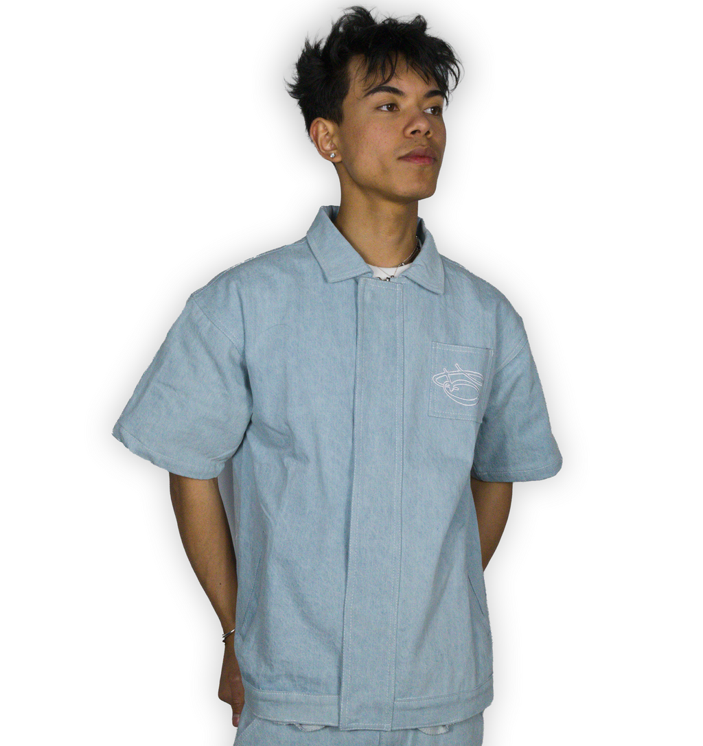 SPIDER JACKET LIGHT BLUE