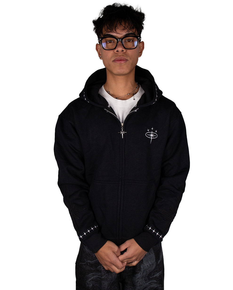 BLACK CELESTIAL ZIP
